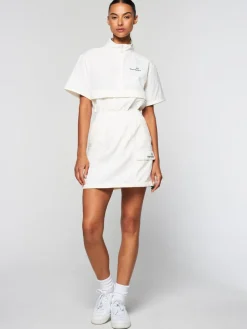 Crew Woven Skirt- Gardenia