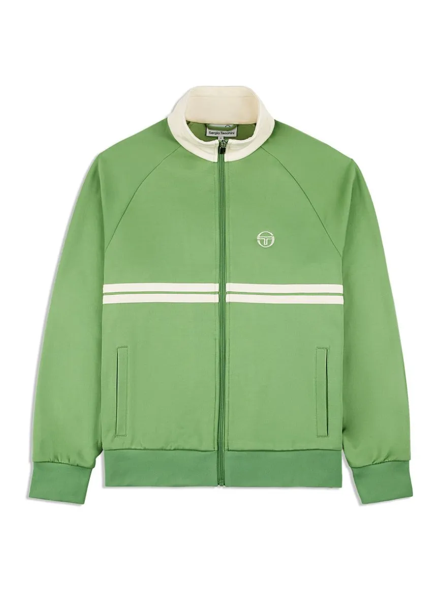 Dallas Track Jacket Archivio- Jade Green/ Pearl Ivory