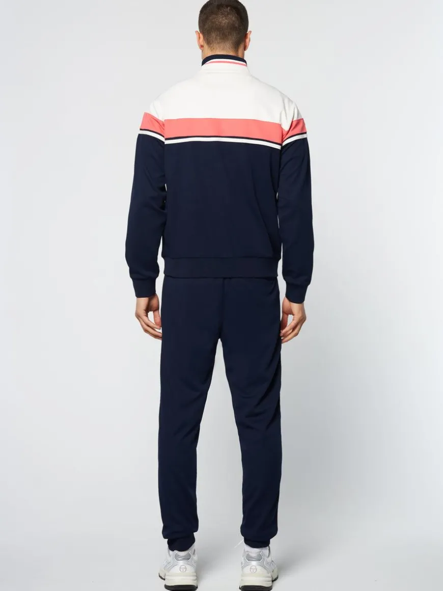 Damarindo Track Jacket Archivio- Gardenia/ Maritime Blue