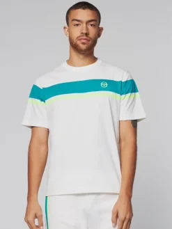 Damarindo T-Shirt- Gardenia/ Blue Grass