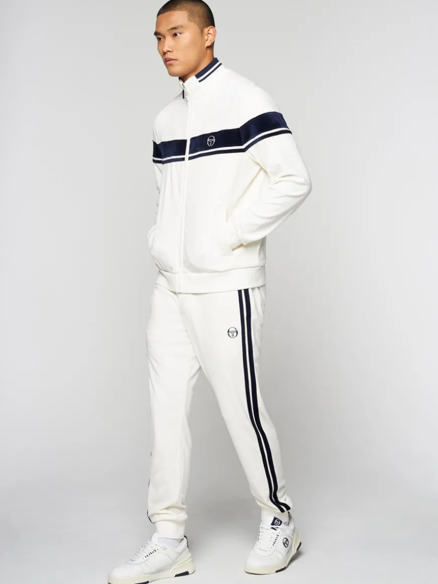 Damarindo Velour Track Jacket- Gardenia