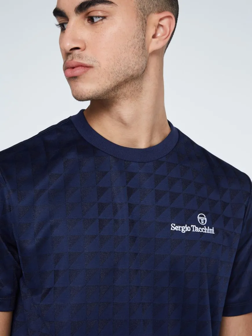 Geo T-Shirt-Maritime Blue