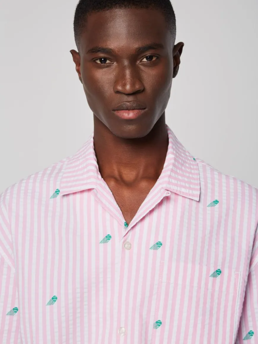 Granda Camp Shirt-Begonia Pink