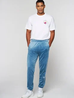 Lioni Velour Track Pant- Stellar