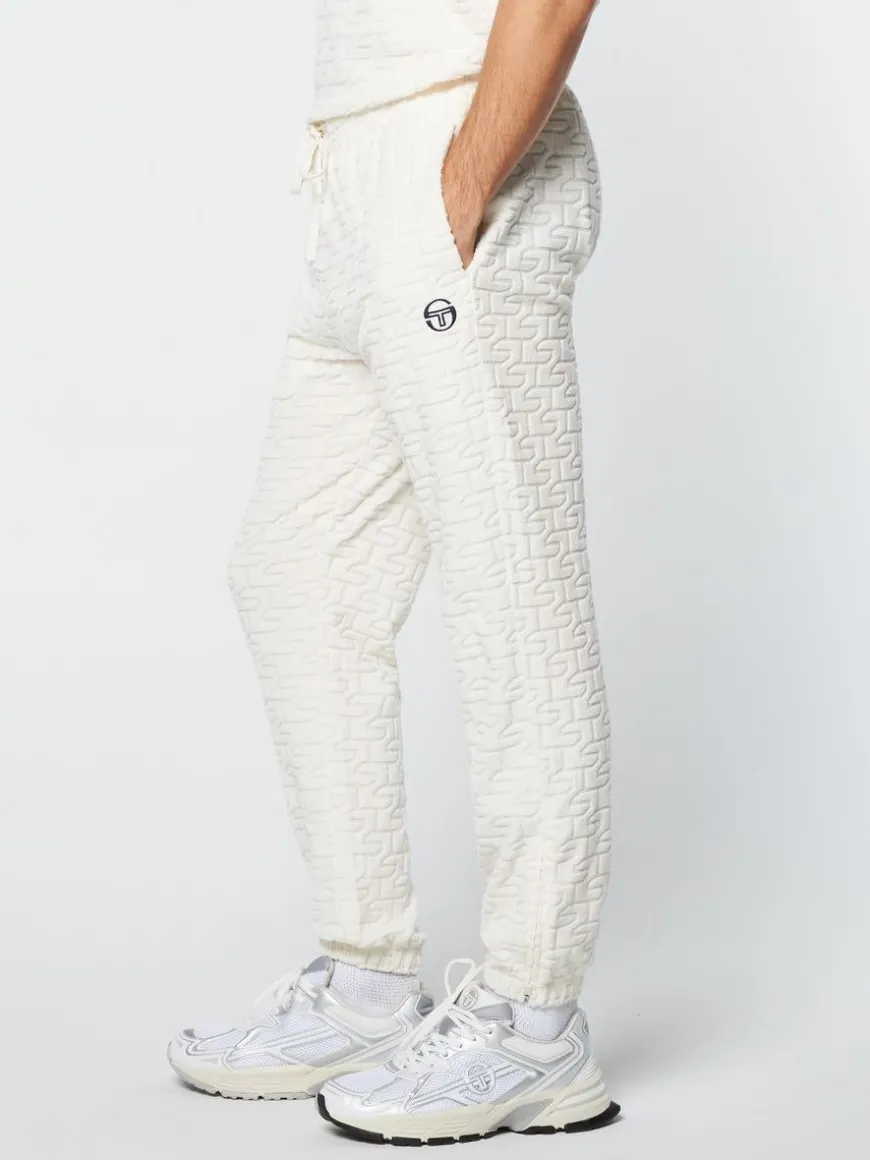 Livata Monogram Track Pant- Gardenia