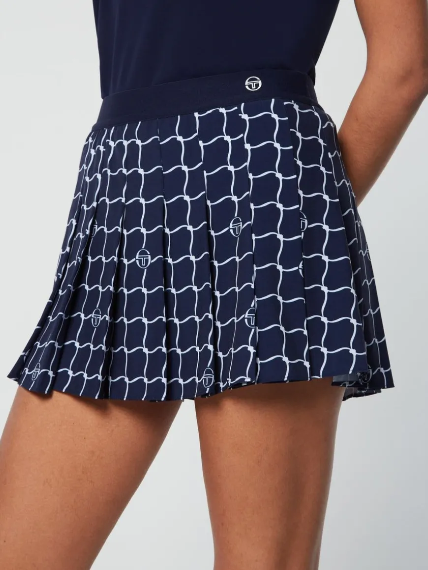 Orazio Printed Skort- Maritime Blue