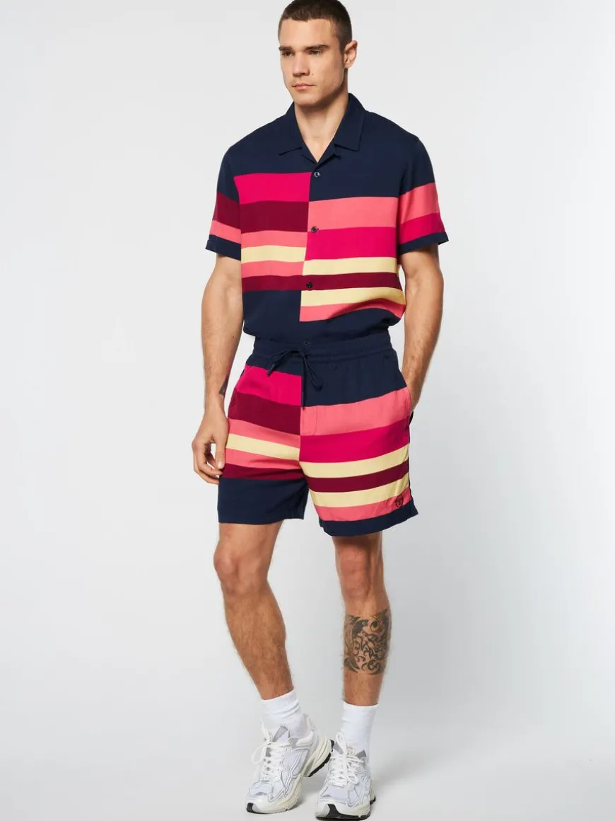 Pennellata Short- Maritime Blue/ Multi