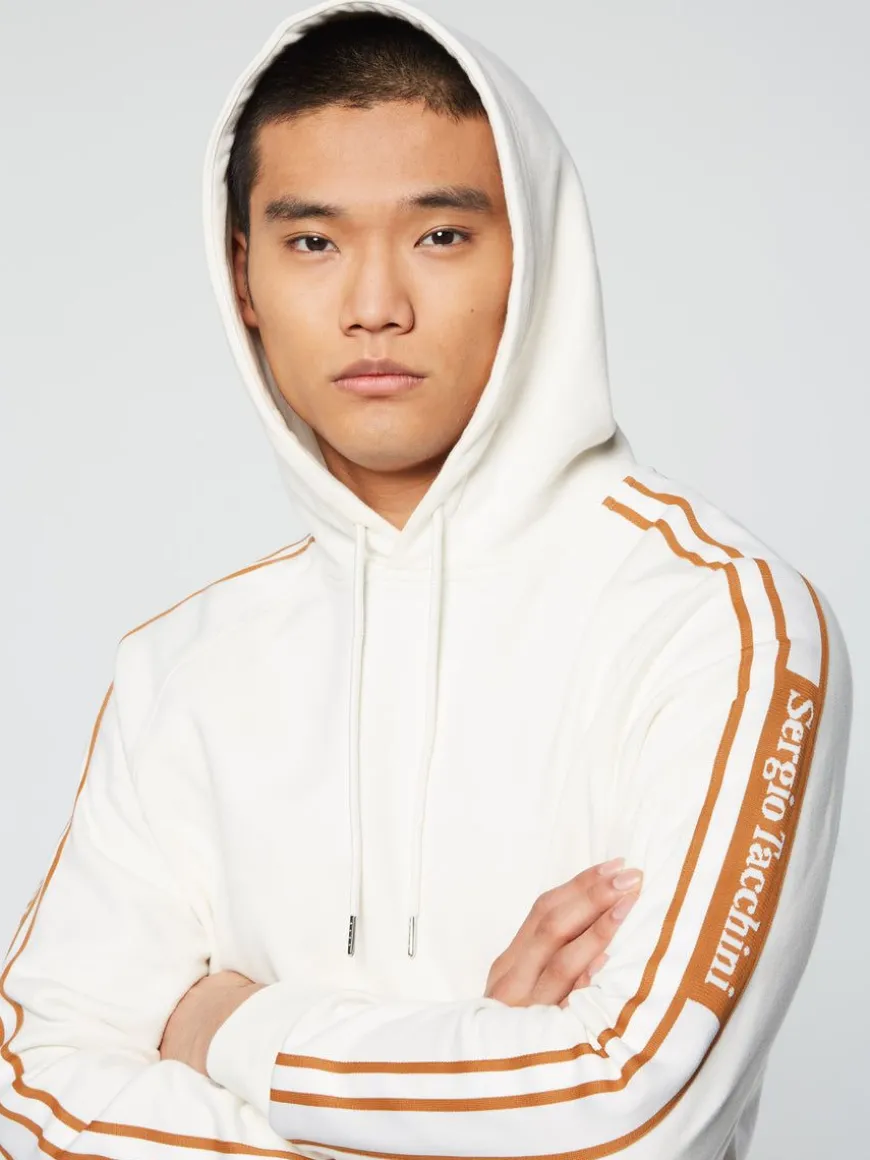Pereto Tape Hoodie- Gardenia