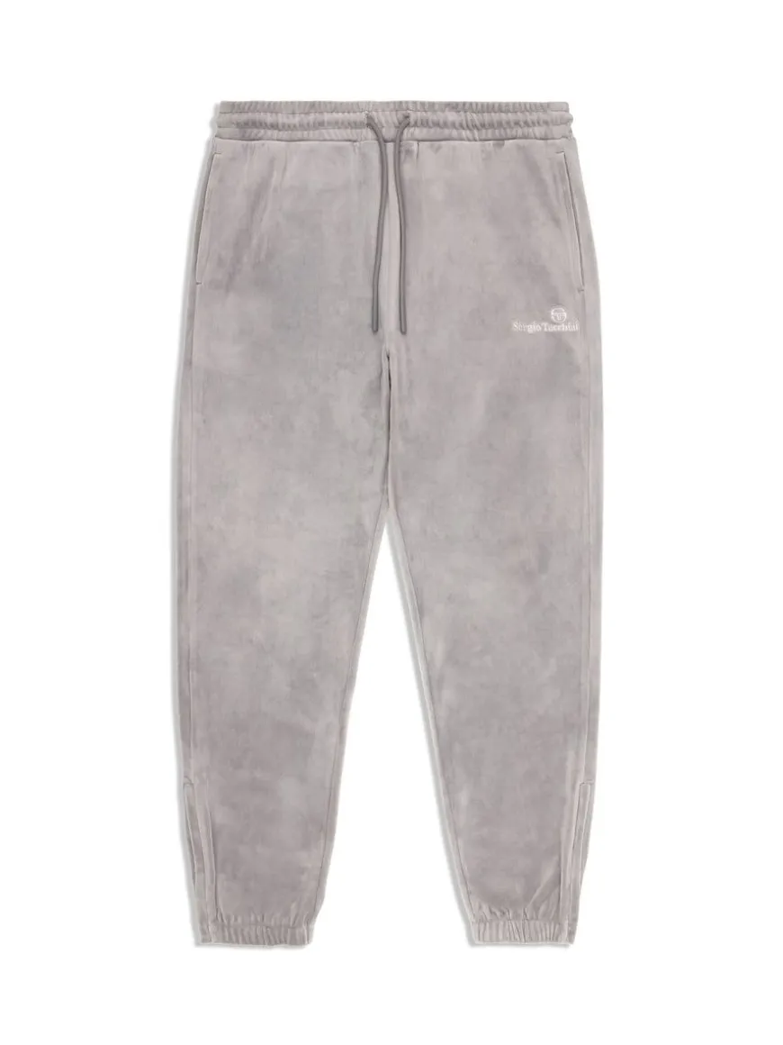 Scopeto Velour Pant- Sleet/ Gardenia
