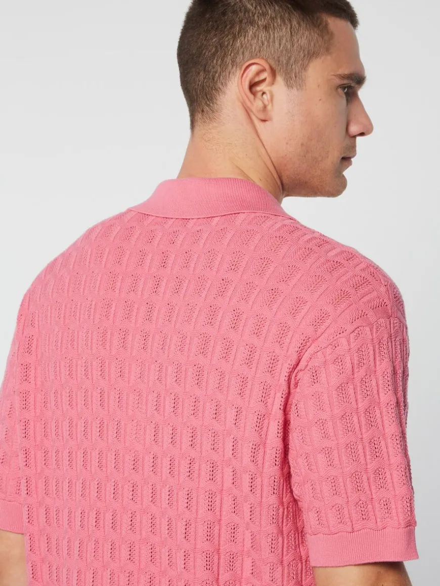 Ulivo Crochet Shirt- Wild Rose