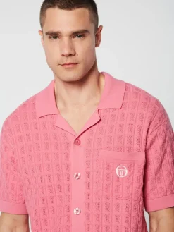 Ulivo Crochet Shirt- Wild Rose